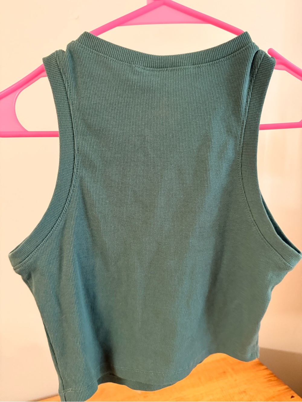 Tilly's Teal Ribbed Crop Tank